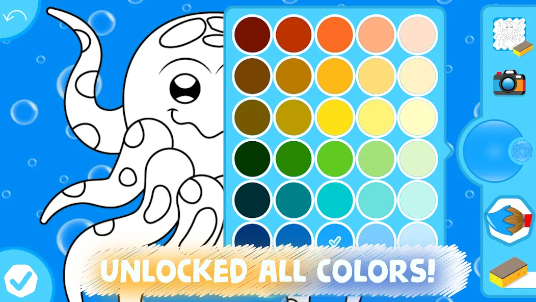 Easy coloring pages for kids [МОД: Бесконечные деньги, Монеты и Мега MOD] Screenshot 5