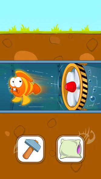 Fish Story: Save the Lover (Фиш Стори) [МОД: Меню, Бесконечные монеты и Открытые уровни] Screenshot 2