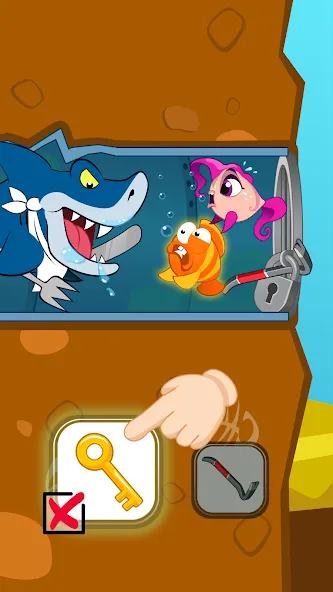 Fish Story: Save the Lover (Фиш Стори) [МОД: Меню, Бесконечные монеты и Открытые уровни] Screenshot 3
