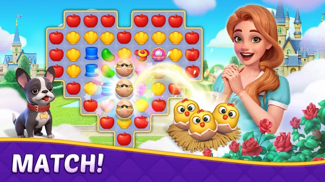 Matching Story - Puzzle Games (Матчинг Стори) [МОД: Деньги, Монеты и Меню MOD] Screenshot 4