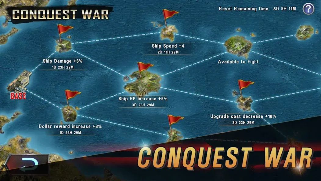 WARSHIP BATTLE:3D World War II [МОД: Бесконечные деньги, Монеты и Мега MOD] Screenshot 4
