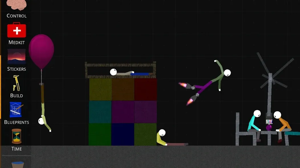 SRP (Стикмен Кукольная Площадка) [МОД: Много денег, Монет и Все открыто] Screenshot 2