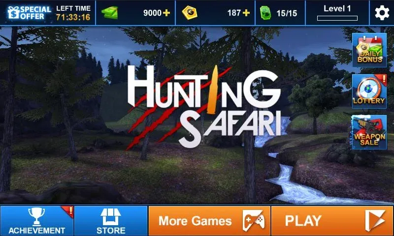 Hunting Safari 3D [МОД: Бесконечные деньги, Монеты и Мега MOD] Screenshot 4