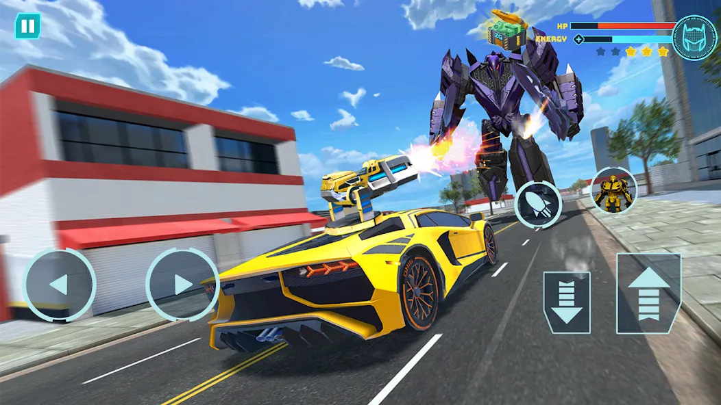 Robot Game: Transform & Fight (Робот Игра Трансформация Автомобиля) [МОД: Бесконечные деньги, Монеты и Мега MOD] Screenshot 2