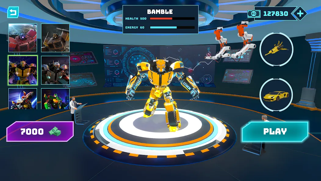 Robot Game: Transform & Fight (Робот Игра Трансформация Автомобиля) [МОД: Бесконечные деньги, Монеты и Мега MOD] Screenshot 5
