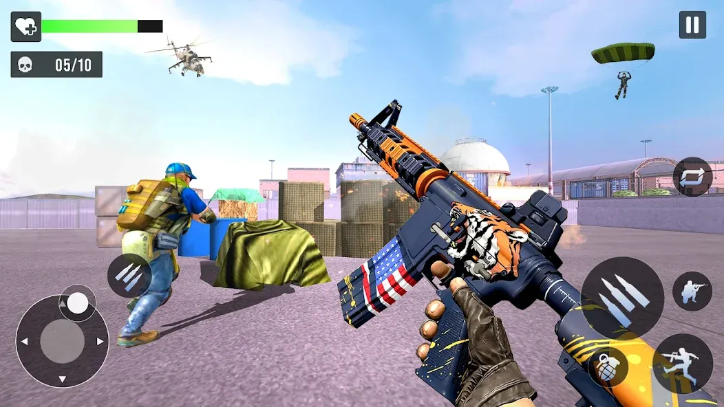 Gun Games - FPS Shooting Games (ФПС офлайн игры по стрельбе из пистолета) [МОД: Много монет, Открытые уровни и Мега MOD] Screenshot 3