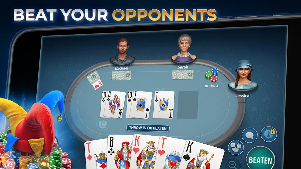 Durak Online by Pokerist [МОД: Все открыто, Дополнительные деньги и Меню MOD] Screenshot 1
