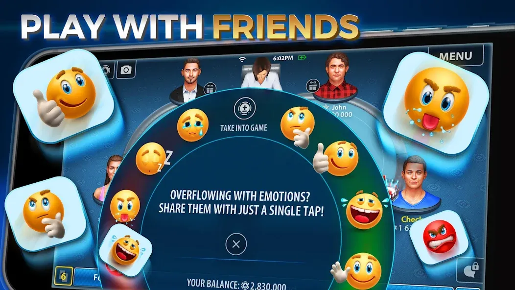 Texas Hold'em Poker: Pokerist [МОД: Деньги, Монеты и Меню MOD] Screenshot 4
