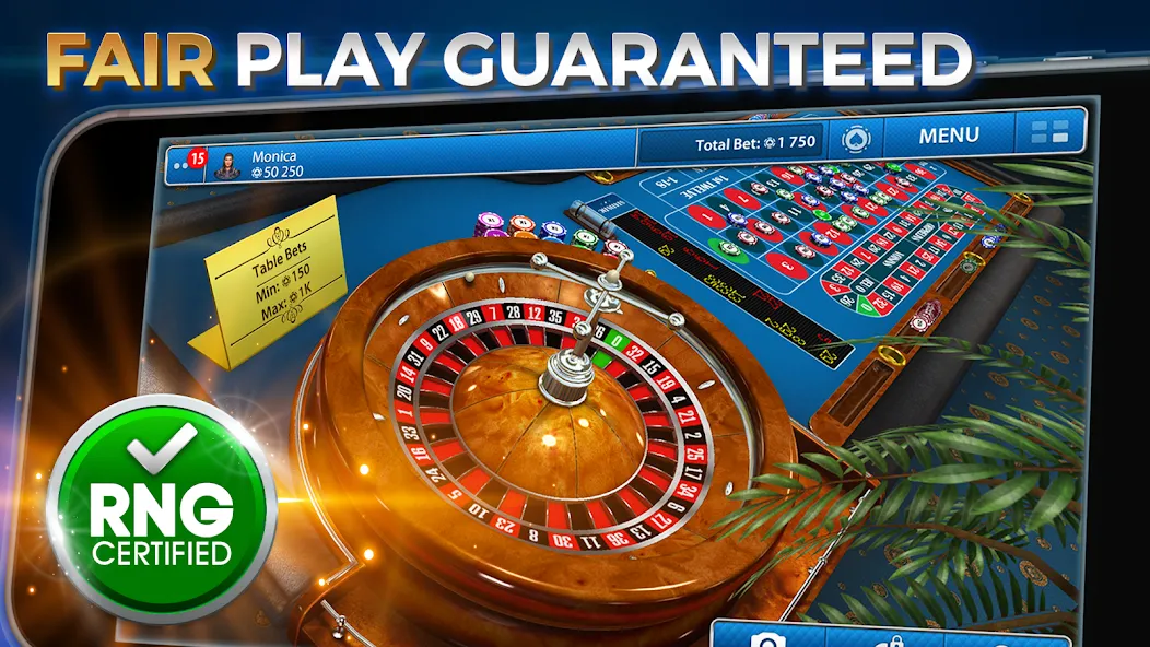 Casino Roulette: Roulettist [МОД: Меню, Бесконечные монеты и Открытые уровни] Screenshot 1