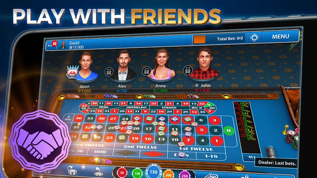 Casino Roulette: Roulettist [МОД: Меню, Бесконечные монеты и Открытые уровни] Screenshot 4