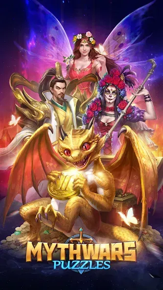 MythWars & Puzzles: RPG Match3 [МОД: Бесконечные деньги, Монеты и Мега MOD] Screenshot 1