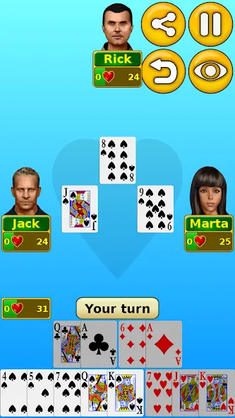Hearts [МОД: Все открыто, Дополнительные деньги и Меню MOD] Screenshot 1