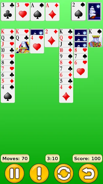 Solitaire [МОД: Много денег, Монет и Все открыто] Screenshot 2