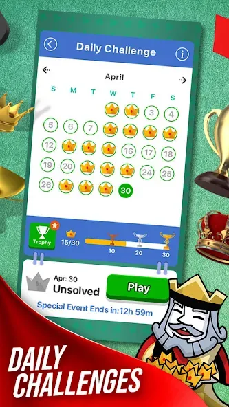 Solitaire + Card Game by Zynga [МОД: Много денег, Монет и Все открыто] Screenshot 2
