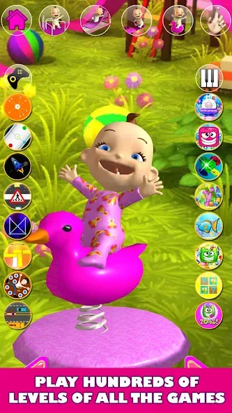 Talking Babsy Baby [МОД: Меню, Бесконечные монеты и Открытые уровни] Screenshot 2