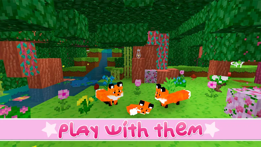 Kawaii World - Craft and Build (Кавайи Ворлд) [МОД: Все открыто, Дополнительные деньги и Меню MOD] Screenshot 2