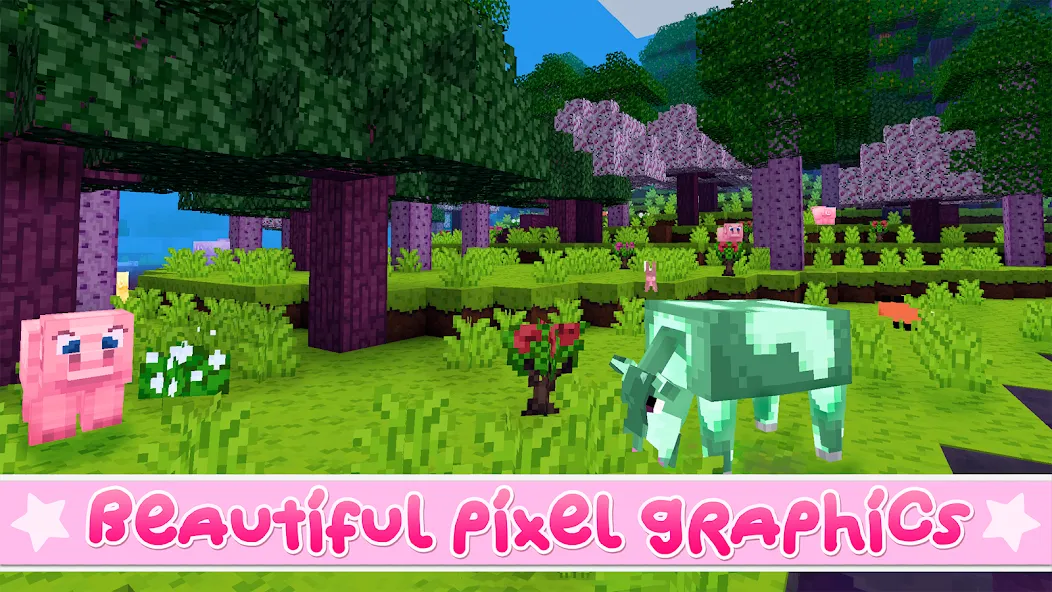 Kawaii World - Craft and Build (Кавайи Ворлд) [МОД: Все открыто, Дополнительные деньги и Меню MOD] Screenshot 4