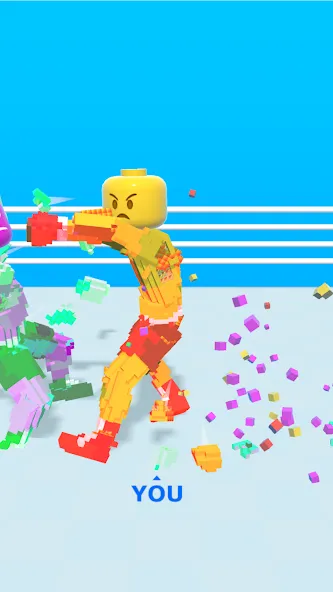 Block Fighter: Boxing Battle (Блок Файтер) [МОД: Бесконечные деньги, Монеты и Мега MOD] Screenshot 2