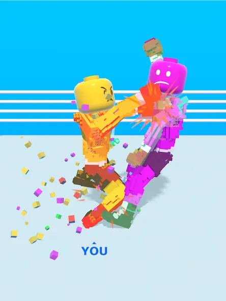 Block Fighter: Boxing Battle (Блок Файтер) [МОД: Бесконечные деньги, Монеты и Мега MOD] Screenshot 5