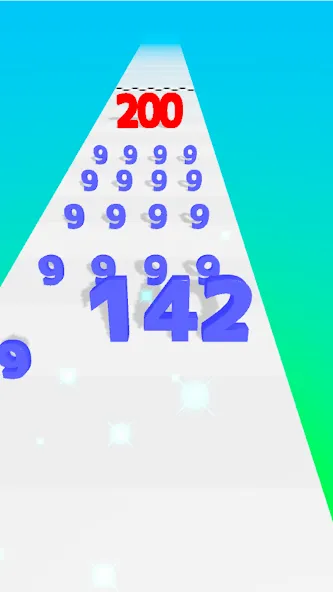 Number Master: Run and merge (Намбер Мастер) [МОД: Деньги, Монеты и Меню MOD] Screenshot 2