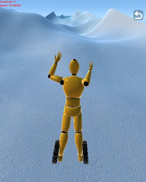 Mannequin Downhill (Мэнекен Даунхилл) [МОД: Меню, Бесконечные монеты и Открытые уровни] Screenshot 1