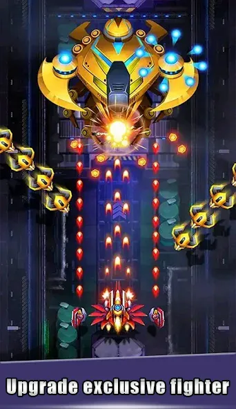 Galaxy Attack - space shooting (Гэлакси Атак) [МОД: Меню, Бесконечные монеты и Открытые уровни] Screenshot 5