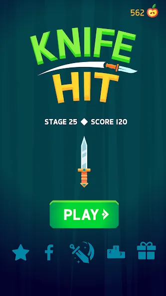 Knife Hit (На русский язык   переводится как Удар ножом) [МОД: Деньги, Монеты и Меню MOD] Screenshot 4