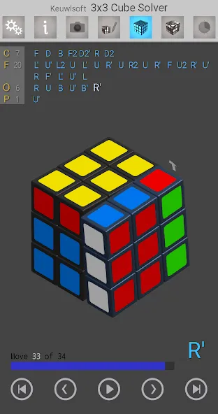 3x3 Cube Solver (х3 кубик решатель) [МОД: Деньги, Монеты и Меню MOD] Screenshot 1