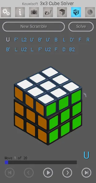 3x3 Cube Solver (х3 кубик решатель) [МОД: Деньги, Монеты и Меню MOD] Screenshot 4