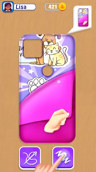 Phone Case DIY Mobile Games [МОД: Много монет, Открытые уровни и Мега MOD] Screenshot 3
