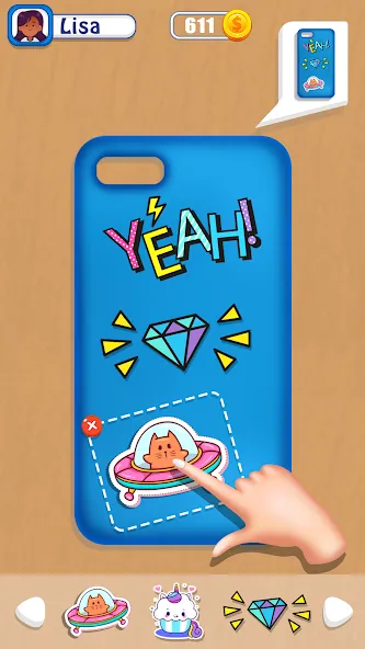 Phone Case DIY Mobile Games [МОД: Много монет, Открытые уровни и Мега MOD] Screenshot 4