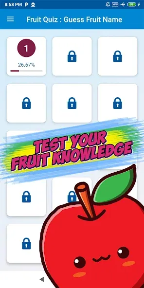 Guess the fruit name game [МОД: Меню, Бесконечные монеты и Открытые уровни] Screenshot 2