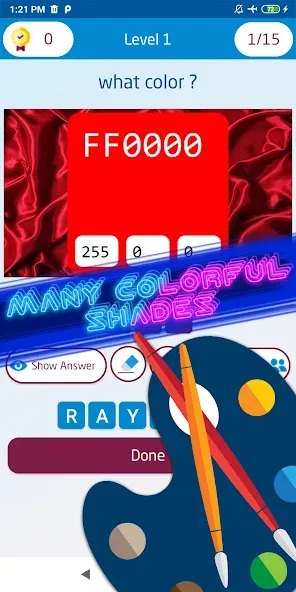 Guess the color game [МОД: Много монет, Открытые уровни и Мега MOD] Screenshot 4