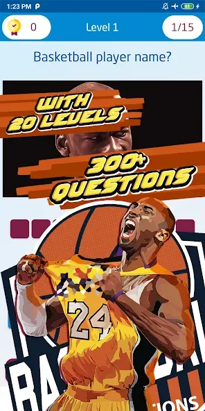 basketball player quiz [МОД: Меню, Бесконечные монеты и Открытые уровни] Screenshot 3
