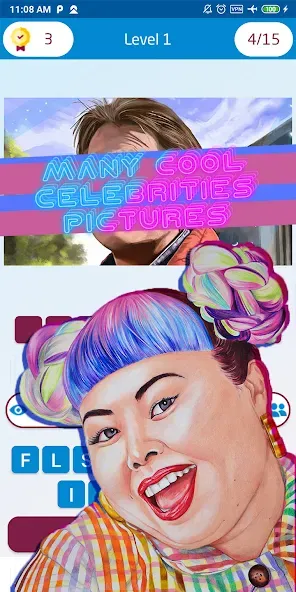 guess celebrity [МОД: Меню, Бесконечные монеты и Открытые уровни] Screenshot 4