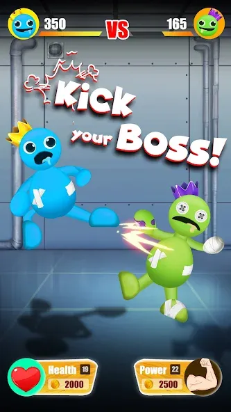 Kick The Rainbow Monster (Кик зе Рэйнбоу Френдс) [МОД: Много денег, Монет и Все открыто] Screenshot 5