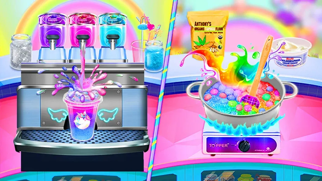 Ice Cream Games: Rainbow Maker (Айс Крем Геймс) [МОД: Много денег, Монет и Все открыто] Screenshot 4