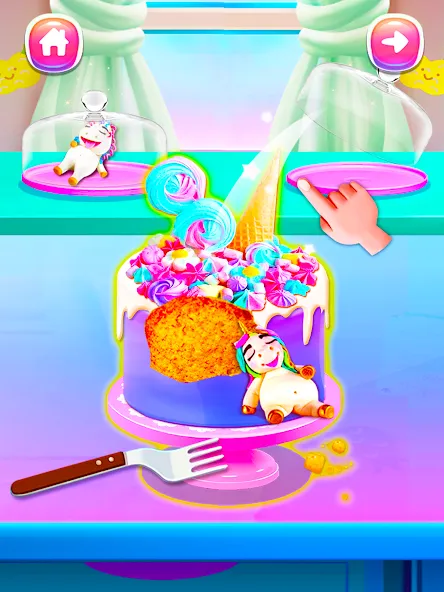 Girl Games: Unicorn Cooking [МОД: Деньги, Монеты и Меню MOD] Screenshot 5
