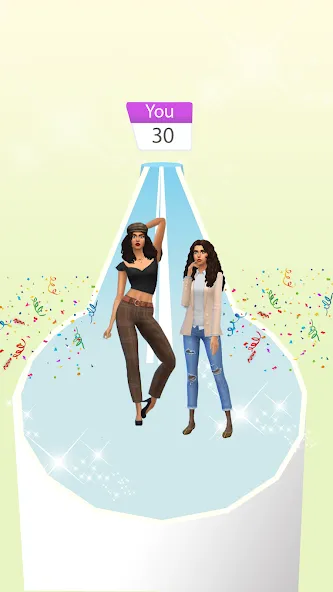 Fashion Battle - Girl Dress Up [МОД: Меню, Бесконечные монеты и Открытые уровни] Screenshot 2
