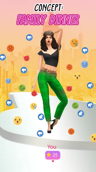 Fashion Battle - Girl Dress Up [МОД: Меню, Бесконечные монеты и Открытые уровни] Screenshot 4