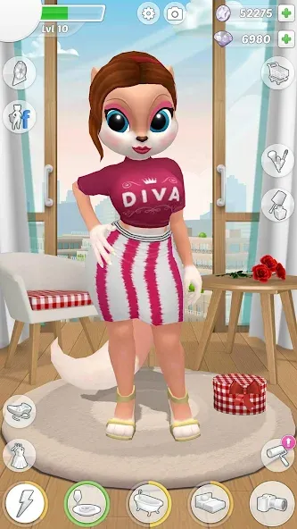 Talking Cat Kimmy Superstar [МОД: Много монет, Открытые уровни и Мега MOD] Screenshot 1