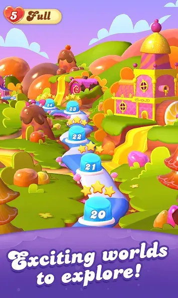 Candy Crush Friends Saga (Кенди Краш Френдс Сага) [МОД: Меню, Бесконечные монеты и Открытые уровни] Screenshot 4