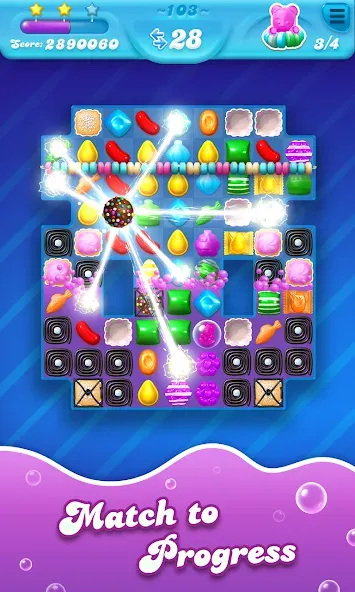 Candy Crush Soda Saga (Кенди Краш Сода Сага) [МОД: Деньги, Монеты и Меню MOD] Screenshot 2