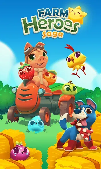 Farm Heroes Saga (Фарм Хероус Сага) [МОД: Меню, Бесконечные монеты и Открытые уровни] Screenshot 1