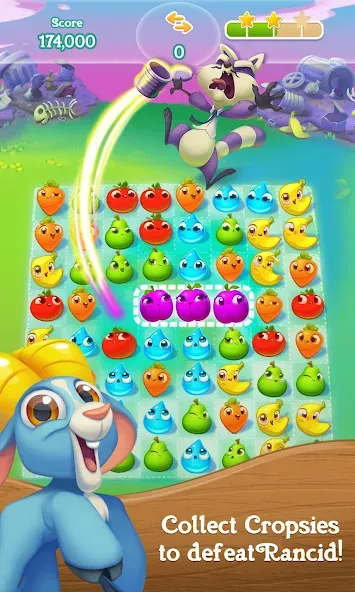 Farm Heroes Super Saga (Фарм Хероес Супер Сага) [МОД: Все открыто, Дополнительные деньги и Меню MOD] Screenshot 3