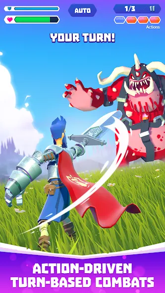 Knighthood - RPG Knights (Найтхуд) [МОД: Много монет, Открытые уровни и Мега MOD] Screenshot 1