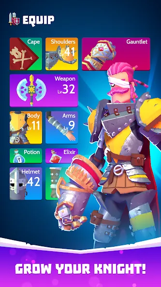 Knighthood - RPG Knights (Найтхуд) [МОД: Много монет, Открытые уровни и Мега MOD] Screenshot 3