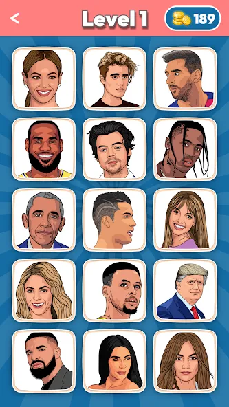 Guess the Celebrities (Гесс зе Селебритиз) [МОД: Много монет, Открытые уровни и Мега MOD] Screenshot 1