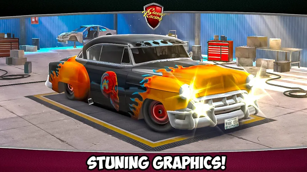 Classic Drag Racing Car Game (Классическая игра на гонках драгрейсинга) [МОД: Много монет, Открытые уровни и Мега MOD] Screenshot 2