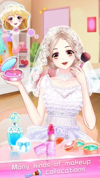 Makeup Bride: Perfect Wedding [МОД: Много денег, Монет и Все открыто] Screenshot 1